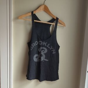 American Apparel Washed Black Brooklyn Tank Top Size Medium